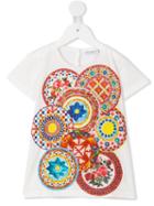 Dolce & Gabbana Kids Mambo Print T-shirt, Boy's, Size: 10 Yrs, White