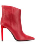 Just Cavalli Pointed Ankle Boots - Red