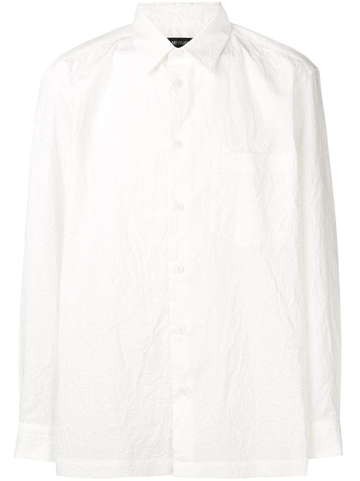 Issey Miyake Men Plain Button Shirt - White