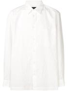 Issey Miyake Men Plain Button Shirt - White