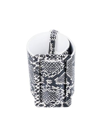 Taro Horiuchi Snakeskin Bracelet, Women's, Black
