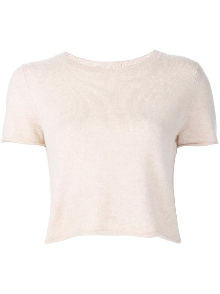Theperfext 'doheny' Knitted Top, Women's, Size: Small, Nude/neutrals, Cashmere