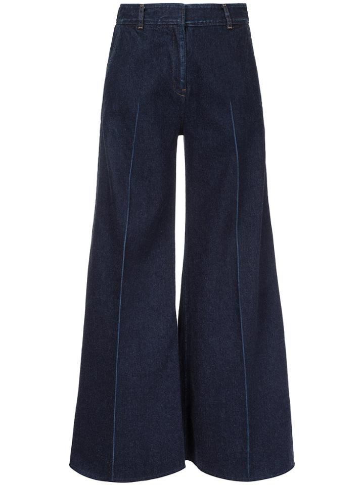 Maison Mihara Yasuhiro Denim Wide Pants - Blue