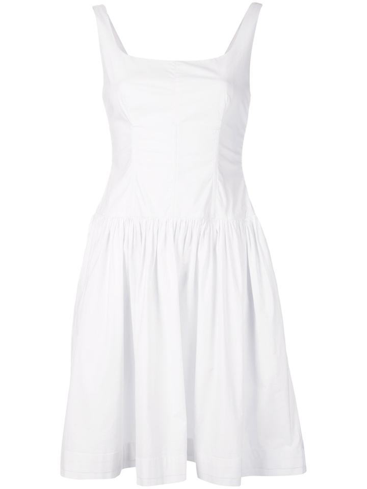 Moschino Vintage Flared Short Dres - White