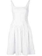 Moschino Vintage Flared Short Dres - White