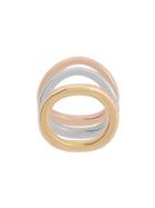Charlotte Chesnais Wave Set Of Three Rings - Gold