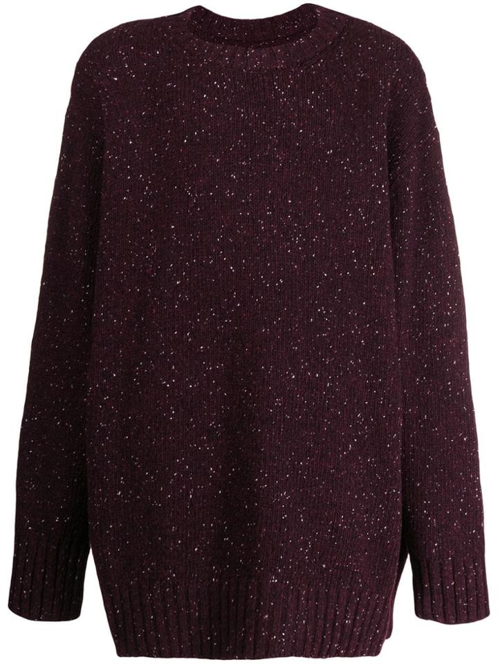 Maison Margiela Slouchy Knit Sweater - Red
