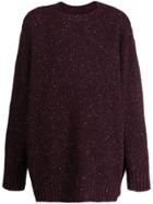 Maison Margiela Slouchy Knit Sweater - Red