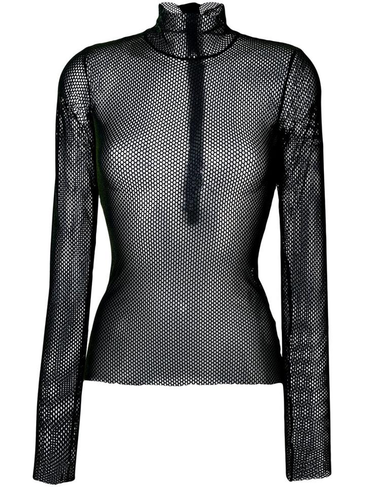 Mm6 Maison Margiela Turtleneck Mesh T-shirt