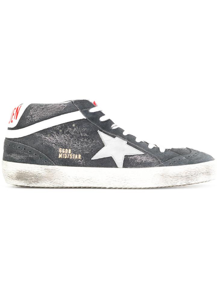 Golden Goose Deluxe Brand Mid Star Sneakers - Grey