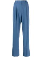 Indress Wide-leg Tailored Trousers - Blue