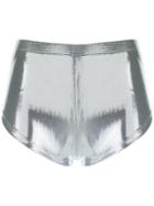 Adriana Degreas Metallic (grey) Shorts, Women's, Size: G, Polyamide/spandex/elastane