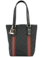 Gucci Vintage Shelly Line Gg P Tote Bag - Black