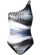 Mona Asymmetric Gaia Swimsuit - Multicolour