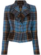 Vivienne Westwood Anglomania Checked Jacket - Blue