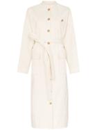 Rejina Pyo Collarless Cotton Shirt Dress - Neutrals