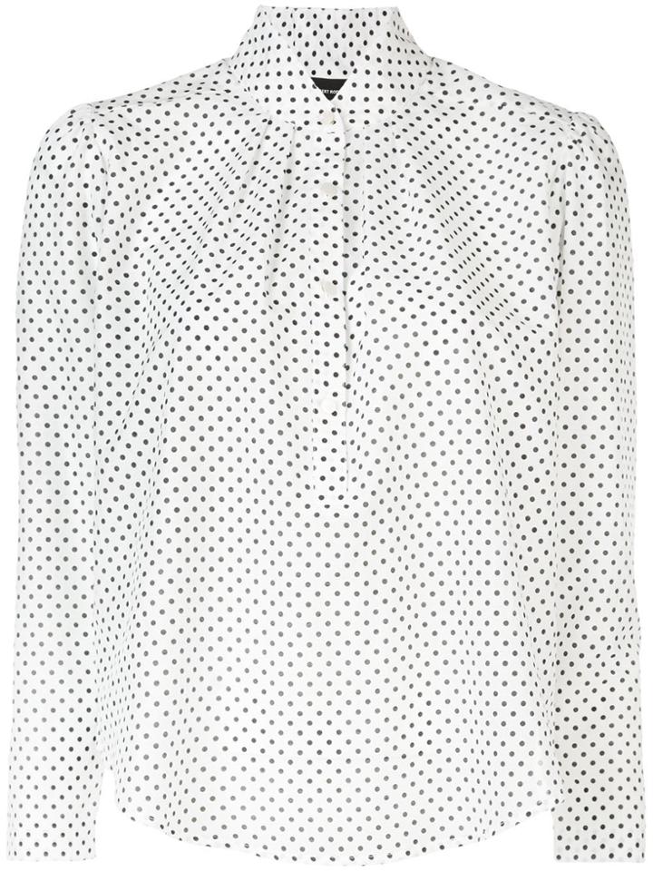 Robert Rodriguez Polka Dot Blouse - White