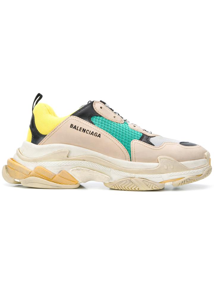 Balenciaga Triple S Sneakers - Nude & Neutrals