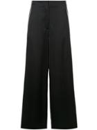 Dvf Diane Von Furstenberg Side-stripe Tailored Trousers - Black