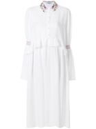 Vivetta Beaded Collar Dress - White