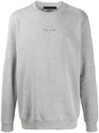 1017 Alyx 9sm Crew-neck Logo Sweatshirt - Grey