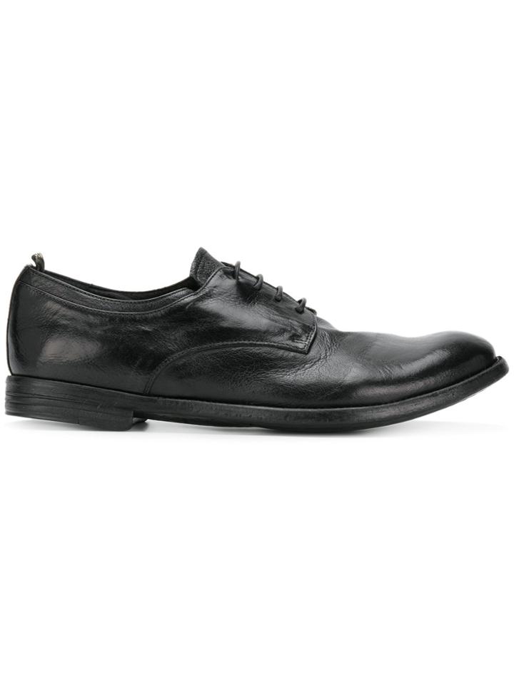 Officine Creative Worn-effect Lace Up Shoes - Black