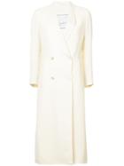 Giuliva Heritage Collection Double Breasted Long Coat - White
