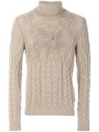 Tagliatore Slim-fit Turtle Neck Sweater - Nude & Neutrals