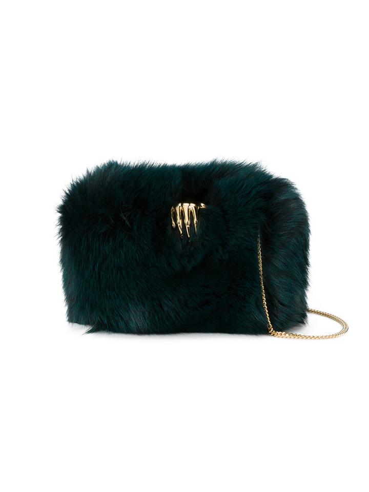 Benedetta Bruzziches Carmen Fox Fur Bag - Green