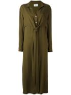 Libertine-libertine 'effect' Maxi Shirt Dress, Women's, Size: Medium, Green, Viscose