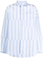 Sunnei Oversized Striped Shirt - Blue