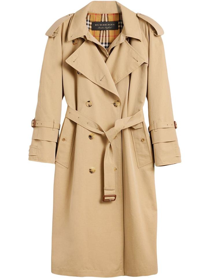 Burberry Gabardine Reconstructed Trench Coat - Brown