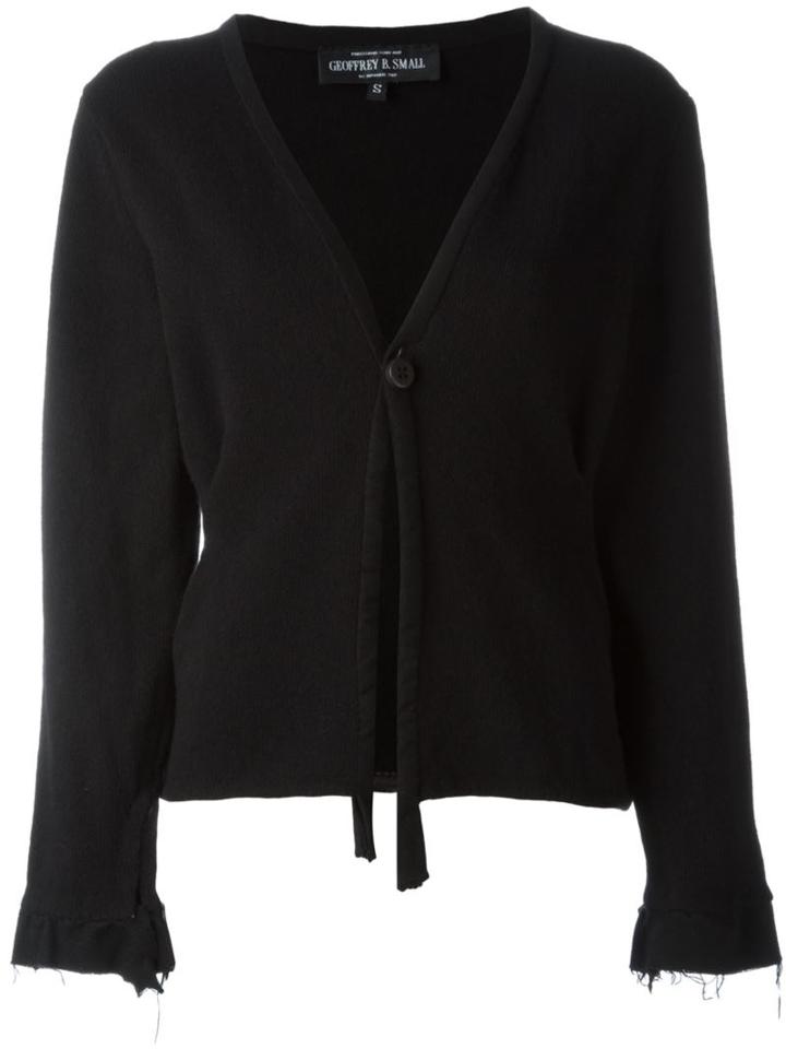 Geoffrey B. Small V-neck Cardigan, Women's, Black, Wool