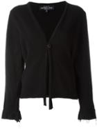 Geoffrey B. Small V-neck Cardigan, Women's, Black, Wool
