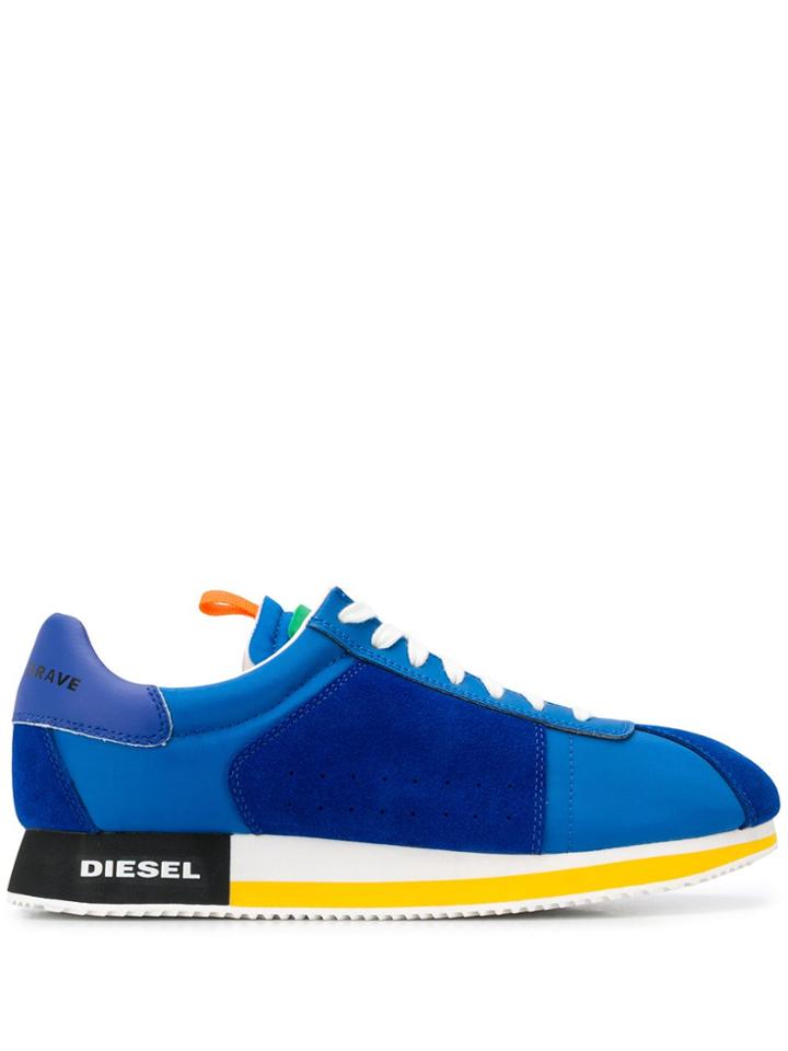 Diesel Lace-up Trainers - Blue