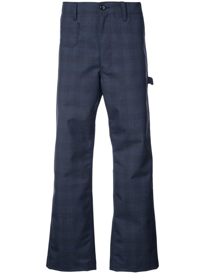 Junya Watanabe Comme Des Garçons Man Carhart Check Trousers - Blue