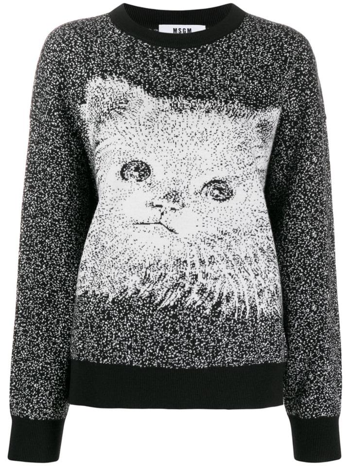 Msgm Knitted Sweatshirt - Black