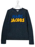 Little Marc Jacobs Teen Logo Sweater - Blue