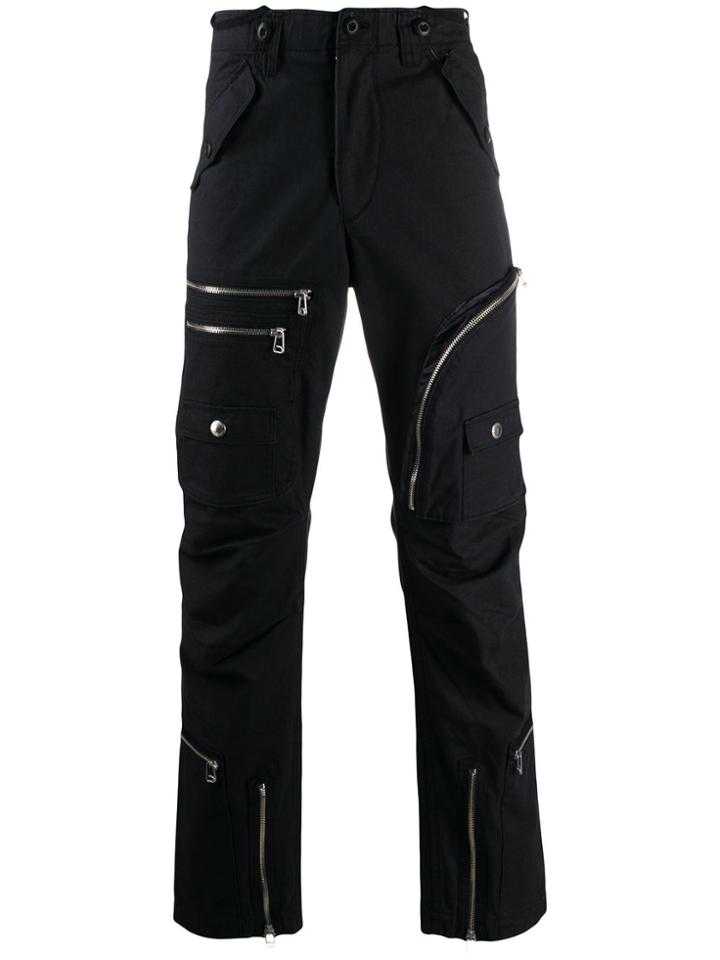 Facetasm Loose Fit Biker Trousers - Black