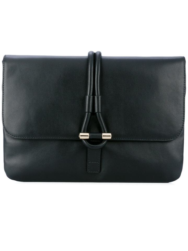 Tila March - Romy Clutch - Women - Leather - One Size, Black, Leather