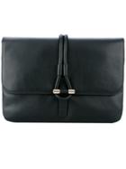 Tila March - Romy Clutch - Women - Leather - One Size, Black, Leather