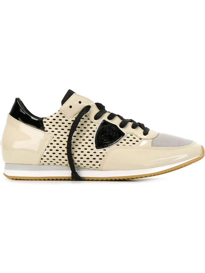 Philippe Model Tropez Sneakers, Men's, Size: 44, Nude/neutrals, Leather/acrylic/rubber