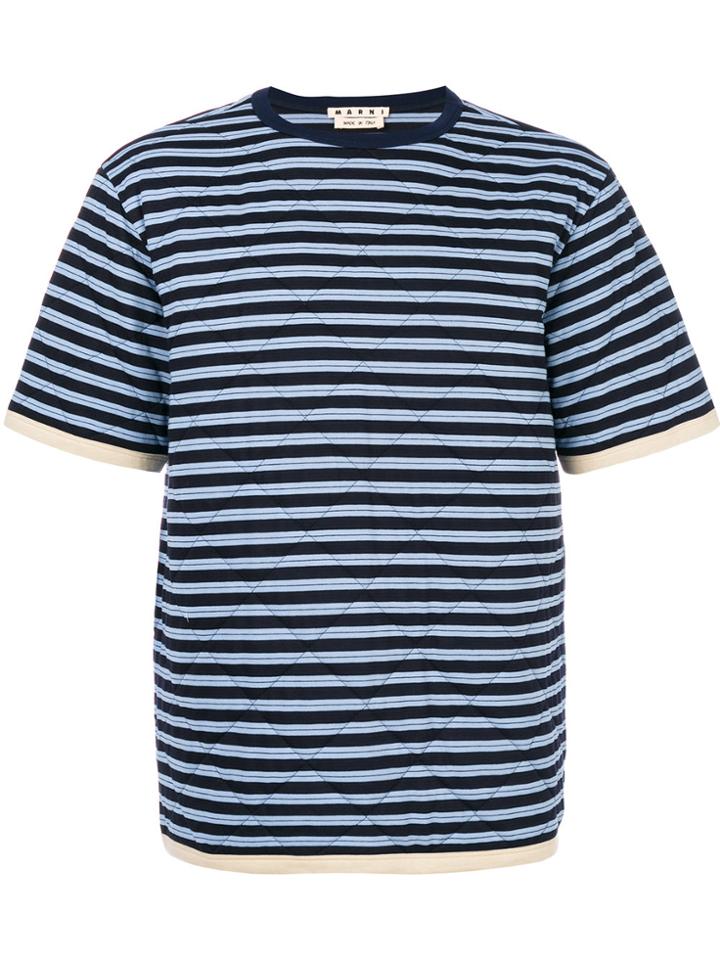Marni Quilted T-shirt - Blue