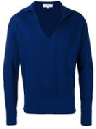 Salvatore Ferragamo - Knit Sweater - Men - Silk/cotton - M, Blue, Silk/cotton