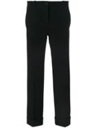 Alberto Biani Upturned Hem Trousers - Black