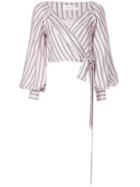 Zimmermann Sunny Wrap Long Dress - Pink & Purple
