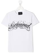 John Richmond Junior Embellished Logo T-shirt - White