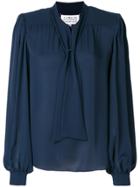 Maison Margiela Pussy-bow Blouse - Blue