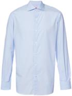 Isaia - Classic Long Sleeve Shirt - Men - Cotton - 15 1/2, Blue, Cotton