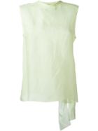 Joseph Knot Detail Tank Top, Women's, Size: 42, Green, Silk